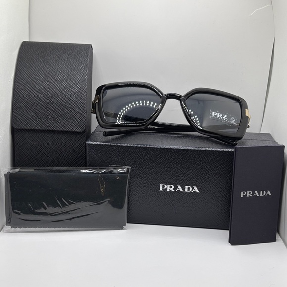 Prada Women\'s Sunglasses in Black SPR09W 5420 1AB-5Z1 140 3P Black
